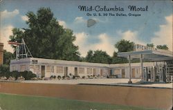 Mid-Columbia Motel - On the U.S. 3 Postcard