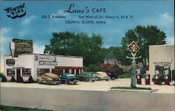 Lane's Cafe Postcard