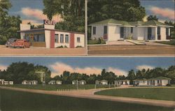 Glenwood Motel & Restaurant Havana, FL Postcard Postcard Postcard