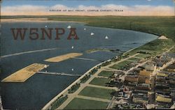 Airview of Bay Front Postcard