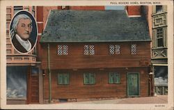 Paul Revere Home Boston, MA Postcard Postcard Postcard