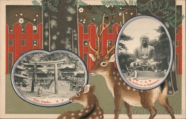 Nikko Temples. The Daibutsu at Kamakura. Japan