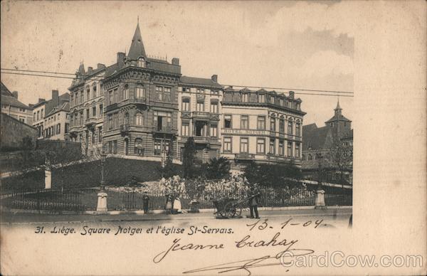 Square Notger et l'Eglise St-Servais Liege Belgium