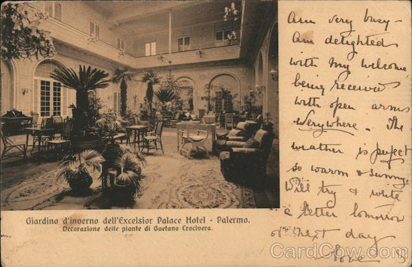 Excelsior Palace Hotel - winter garden Palermo Italy