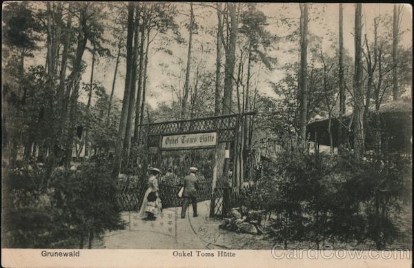 The Onkel Toms Hütte beer garden in Grunewald forest Berlin Germany