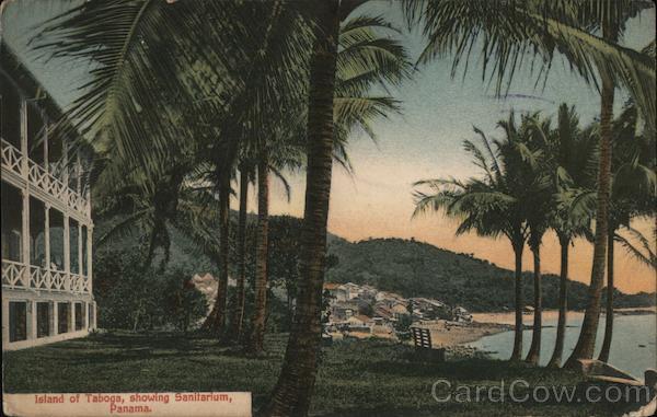 Island of Taboga, showing Sanitarium Panama