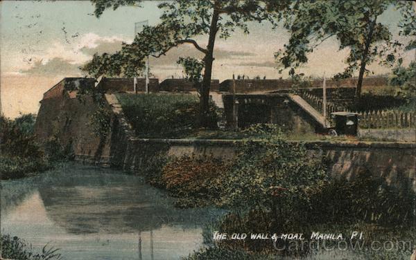 The old wall & moat Manila Philippines Southeast Asia
