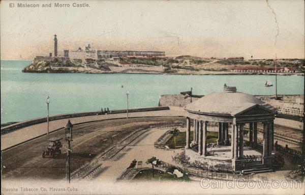 El Malecon and Morro Castle Havana Cuba