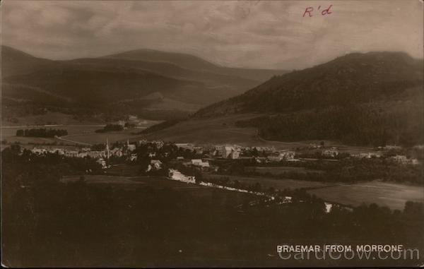 Braemar from Morrone Scotland