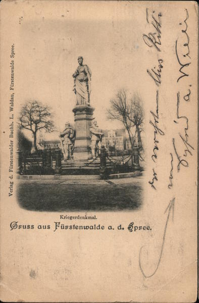 Kriegerdenkmal - Gruss aus Fürstenwalde a. d. Spree Fürstenwalde/Spree Germany