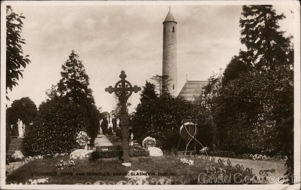 O'Connell's Tomb and Parnell's Grave, Glasnevin, Dublin Ireland