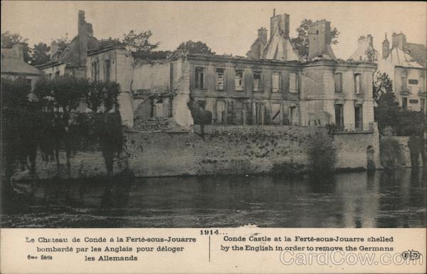 1914: Conde Castle at la Ferté-sous-Jouarre France