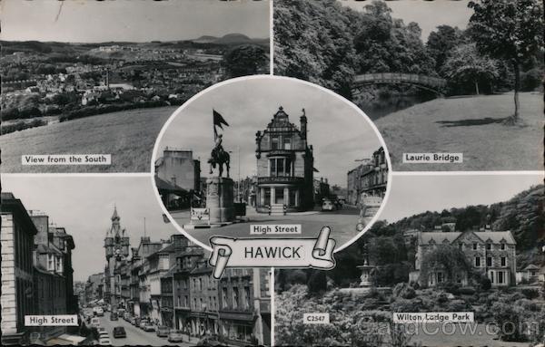 Views of Hawick Scotland