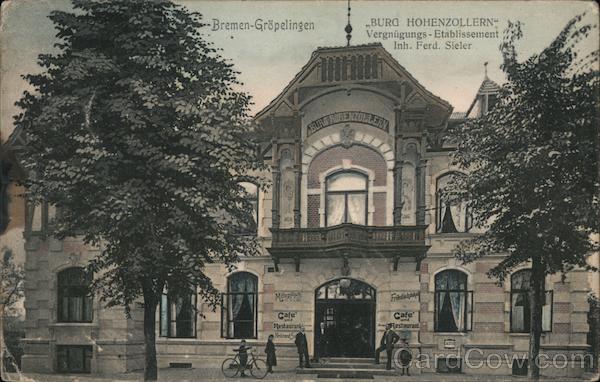 Burg Hohenzollern restaurant in Bremen's Gröpelingen district Germany