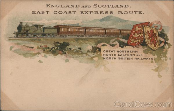 England and Scotland East Coast Express Route Trains, Railroad
