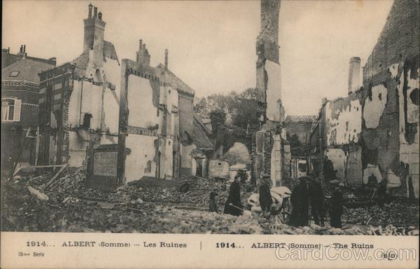 1914 Albert (Somme) - The Ruins France