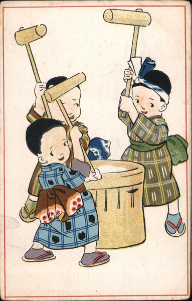 japanese children playing drums