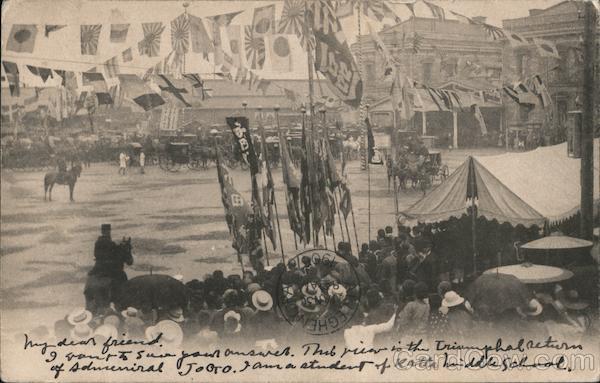 Return of Admiral Tōgō Heihachirō 1906 Japan