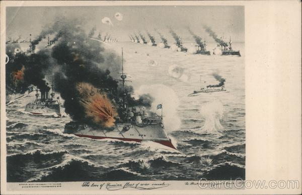 The loss of Russian Fleet of War Vessels Japan