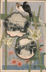 Street sights from Tokyo and Osaka Postcard