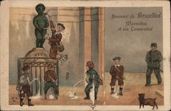 Manneken Pis and his fellows Postcard