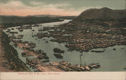 Bird's-eye View of Wu Chow (West River) Postcard