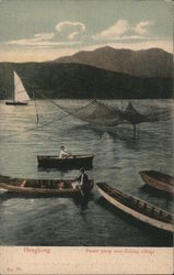 Picnic Party Near Fishing Village Postcard