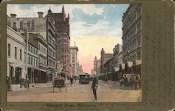 Elizabeth Street, Melbourne Postcard