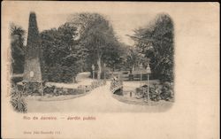 Rio de Janeiro - Jardin public Postcard