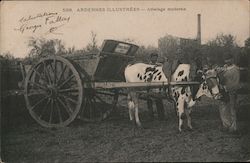 528. ARDENNES ILLUSTREES - Attelage moderne Postcard