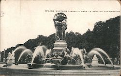 Fontaine Carpeaux dans le Parc du Luxembourg Postcard