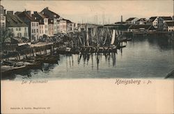 Der fischmarkt. Königsberg i.pr. Konisberg, Russia Postcard Postcard Postcard