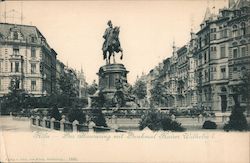 Der Hansaring mit Denkmal Kaiser Wilhelm I. Postcard