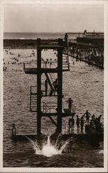 Piscine Orthlieb - Plongeoir Postcard