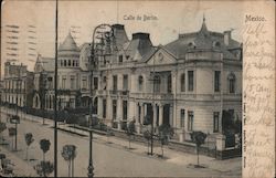 Calle de Berlin Street, Mexico City, early 20th century Postcard