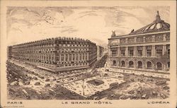 PARIS LE GRAND HOTEL L'OPERA Postcard
