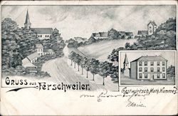 Gruss aus Ferschweiler Gastwirtsch.Math.Hammes. Postcard
