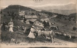 LE MONT BLANC (4,810 M.). 76 ENV. D'AIX-LES-BAINS - Le Mont Revard, 1545 m. d'alt., et le Mont Blanc. - LL Postcard