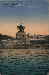 Rhein - Deutsches Eck - Kaiser-Wilhelm-Denkmal Postcard