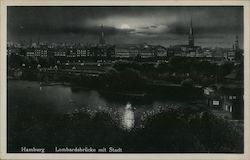 Lombardsbrucke Mit Stadt Postcard