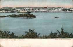 Isle of White and City of Hamilton Bermuda Postcard Postcard Postcard