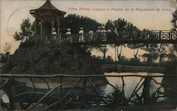 Laguna Y Puente en la Exposicion Lima, Peru Postcard Postcard Postcard