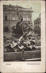 Bremen Teichmannsbrunnen Postcard