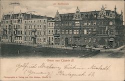 Am Moltkeplatz, Gruss aus Castrin II Postcard