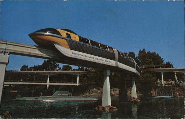 Tomorrowland Sleek Monorail Anaheim California Disney