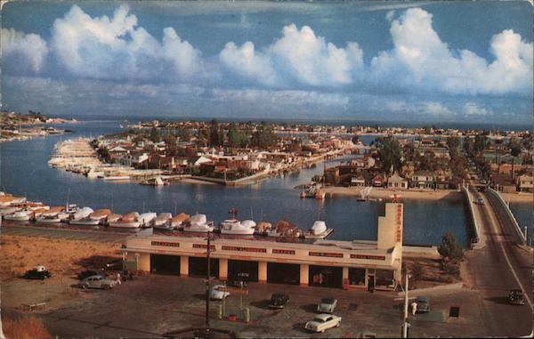 View from Irvine Terrace Balboa Island California Geo. E. Watson