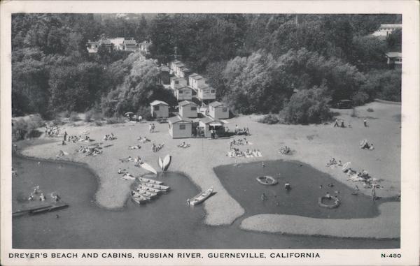 Dreyer's Beach and Cabins, Russian River Guerneville California