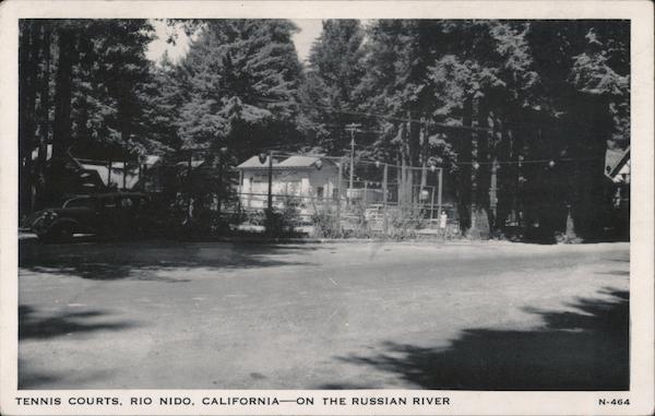 Tennis Courts on the Russian River Rio Nido California