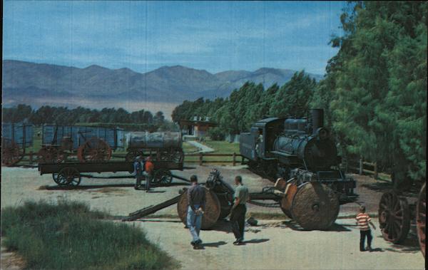 Old Relics and Displays at the Furnace Creek Ranch Death Valley California