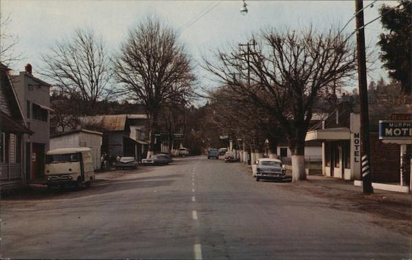 Looking Along Street Murphys California